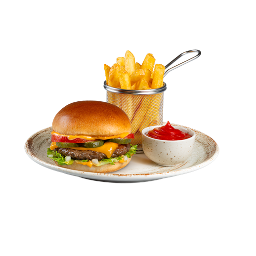 Burger s cheddar sirom